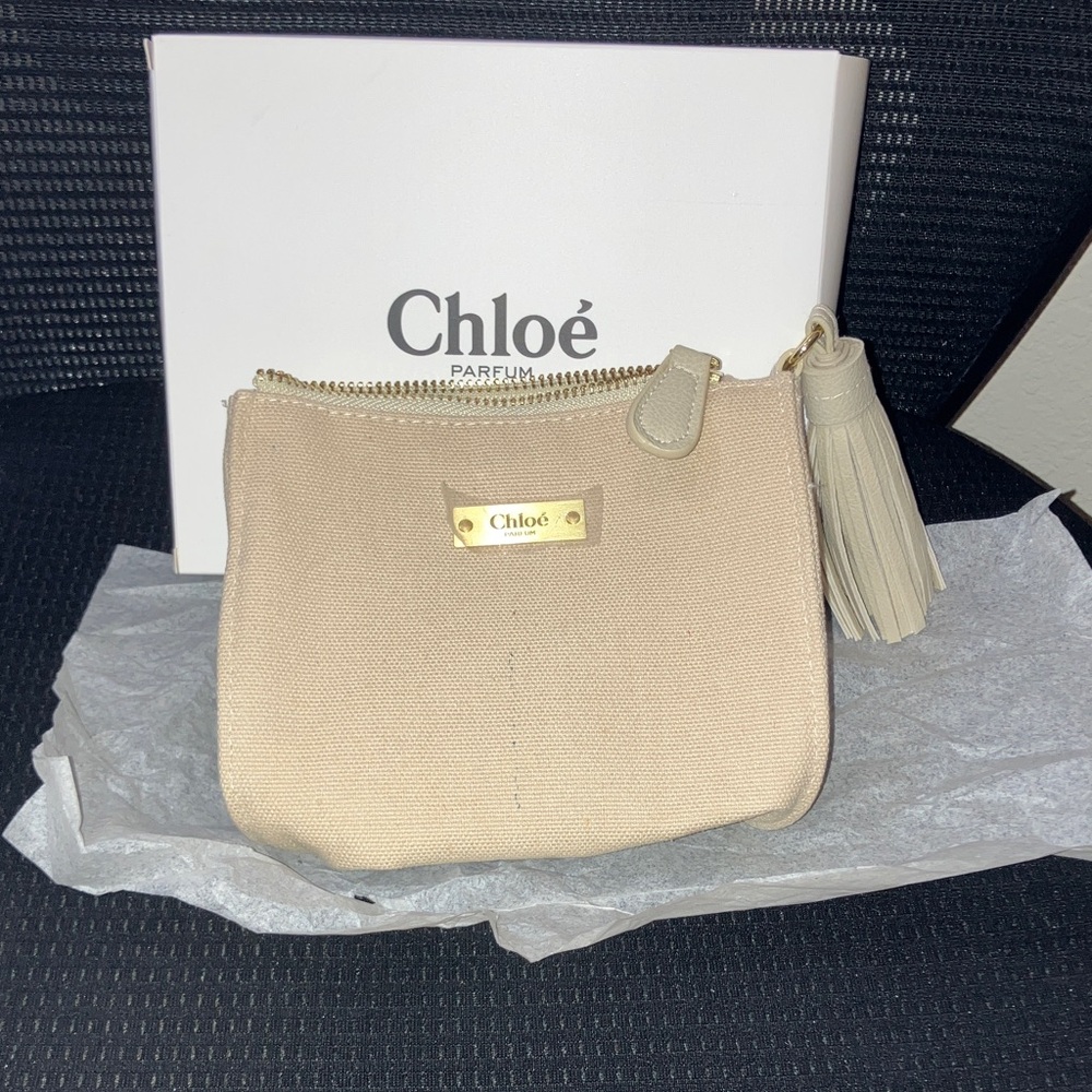 Chloe Cream Tassel Clutch